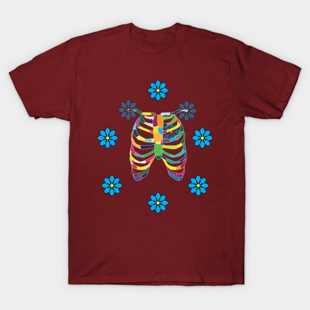 Flowers and Bones T-Shirt by Sassifrassically's  'Swasome Shop